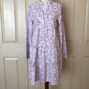 Tiered babydoll swing long sleeve dress